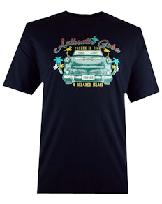 Espionage Cuba Print T-Shirt Navy